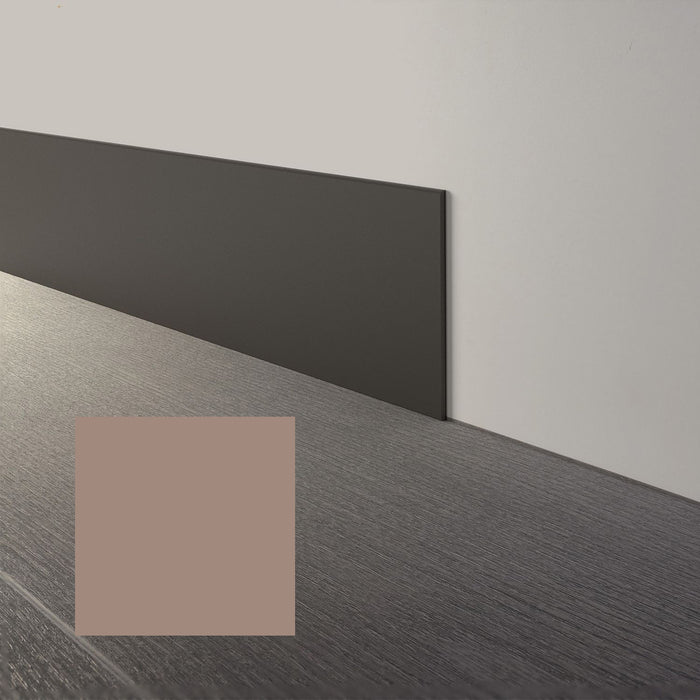 Mohawk - Elemental Edges - 6 in. x 48 in. Straight Rubber Wall Base - Clay