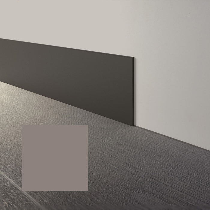 Mohawk - Elemental Edges - 4 in. x 120 ft. Straight Rubber Wall Base - Greige