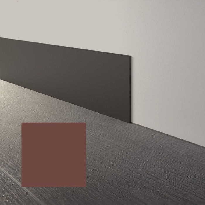 Mohawk - Elemental Edges - 4 in. x 120 ft. Straight Rubber Wall Base Rolls - Cherry Wood