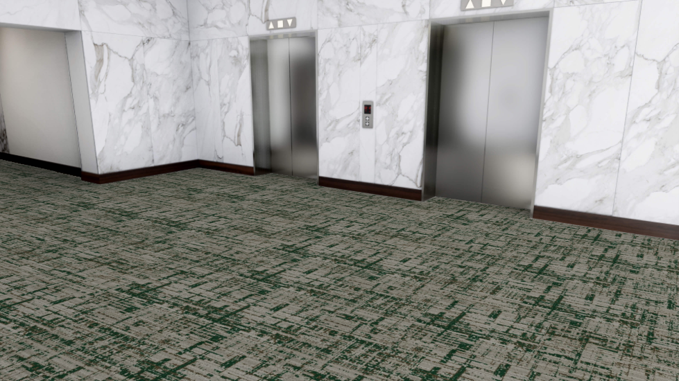 Mohawk - Emanating Echoes - Introspective Thoughts - 24 in. x 24 in. - Commercial Carpet Tile - Austen Installed