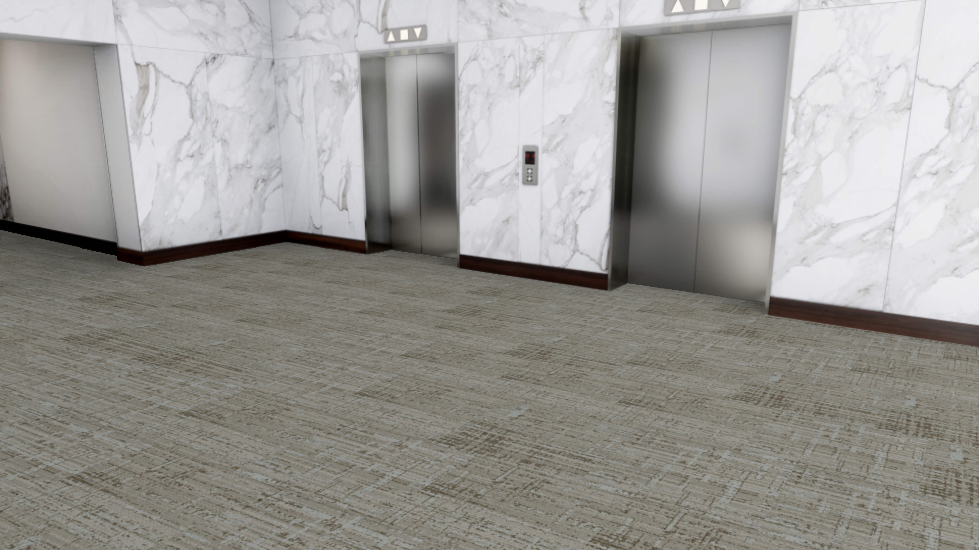 Mohawk - Emanating Echoes - Introspective Thoughts - 24 in. x 24 in. - Commercial Carpet Tile - Jane Installed