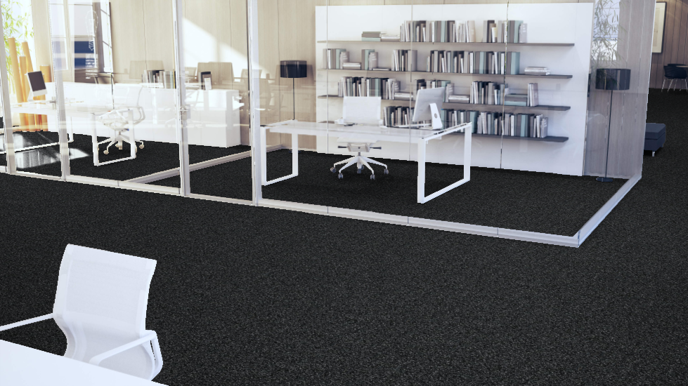 Mohawk - Faculty Renewal - 24 in. x 24 in. - Commercial Carpet Tile - Black Ridge Installed