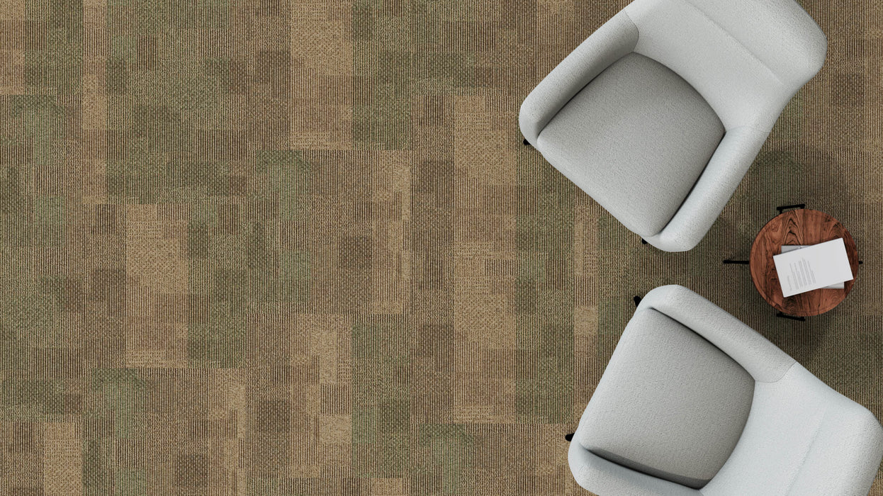 Mohawk - First One Up II BT443 - 24 in. x 24 in. - Commercial Carpet Tile - 848 Beginning Installed
