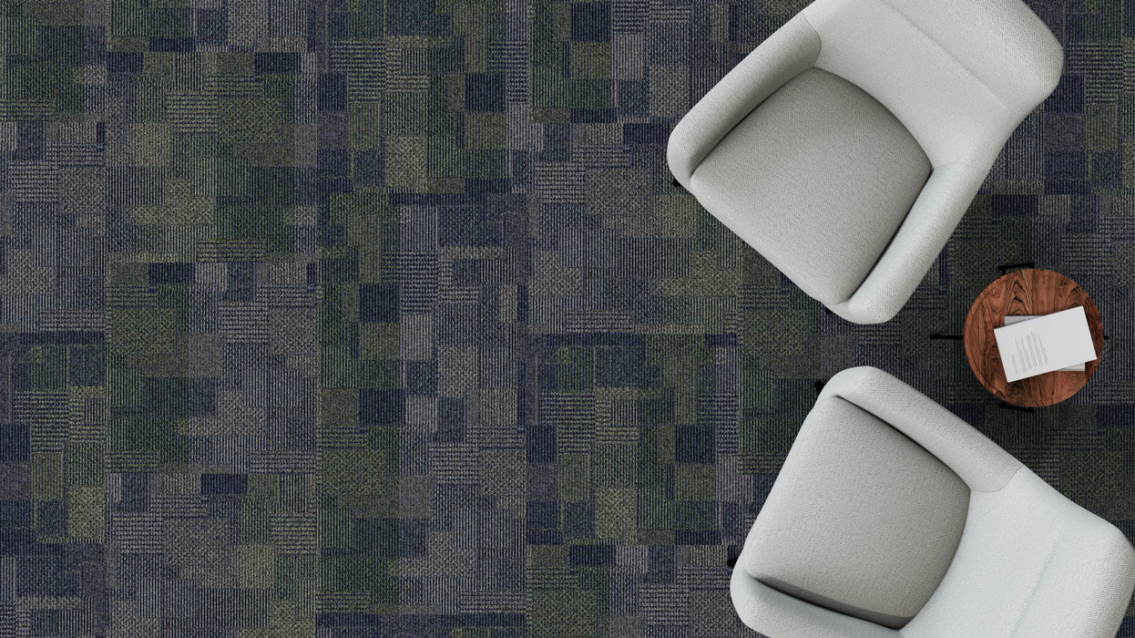 Mohawk - First One Up II BT443 - 24 in. x 24 in. - Commercial Carpet Tile - 556 Foremost Installed