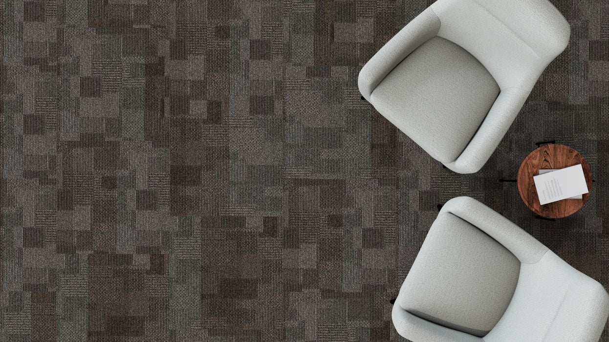 Mohawk - First One Up II BT443 - 24 in. x 24 in. - Commercial Carpet Tile - 988 Importance Installed