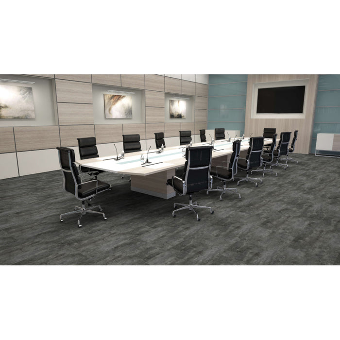 Mohawk - Hot and Heavy II - Bolder 5.0 - 18 in. x 36 in. - Luxury Vinyl Tile - Inferno Room Scene