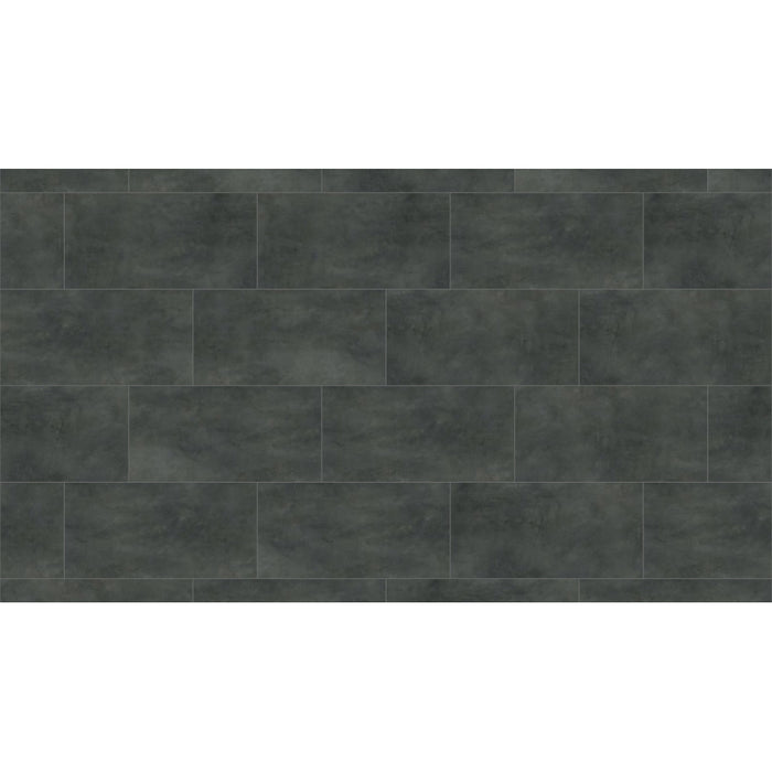 Mohawk - Hot and Heavy II - Bolder 5.0 - 18 in. x 36 in. - Luxury Vinyl Tile - Obsidian Installed