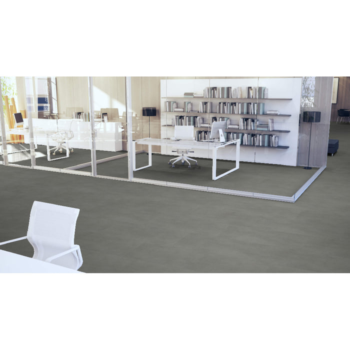 Mohawk - Hot and Heavy II - Bolder 2.5 - 18 in. x 36 in. - Luxury Vinyl Tile - Slate Room Scene