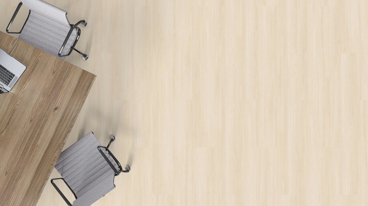 Mohawk - Hot and Heavy II - Neutral Timber 2.5 - 7 in. x 48 in. - Luxury Vinyl Tile - Canvas Oak Installed