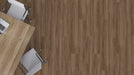 Mohawk - Hot and Heavy II - Neutral Timber 2.5 - 7 in. x 48 in. - Luxury Vinyl Tile - Umber Oak Installed