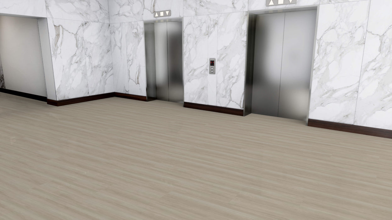 Mohawk - Hot and Heavy II - Neutral Timber 5.0 - 9.84 in. x 59.06 in. - Luxury Vinyl Tile - Harvest Oak Installed