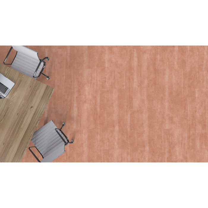 Mohawk - Hot & Heavy II - Chromascope C2113 - 18 in. x 36 in. Luxury Vinyl - 243 Melon Harmony Installed