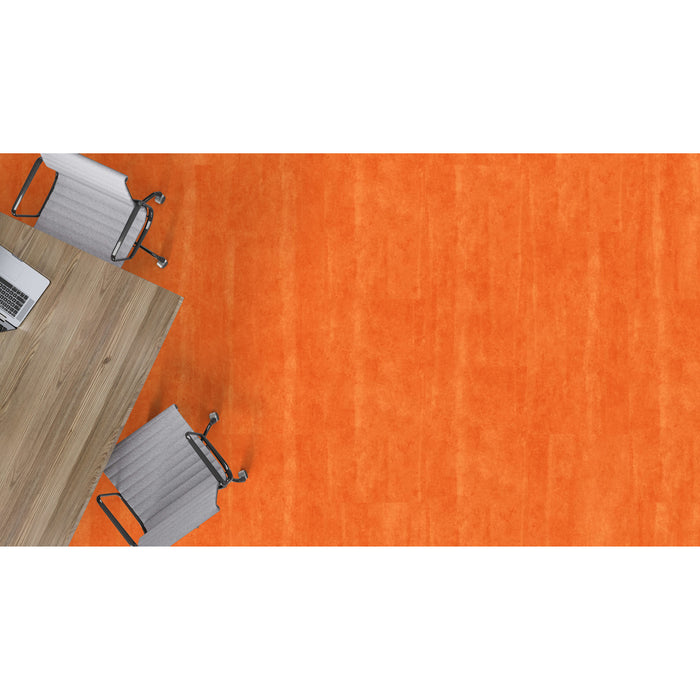 Mohawk - Hot & Heavy II - Chromascope C2113 - 18 in. x 36 in. Luxury Vinyl - 440 Orange Embrace Installed