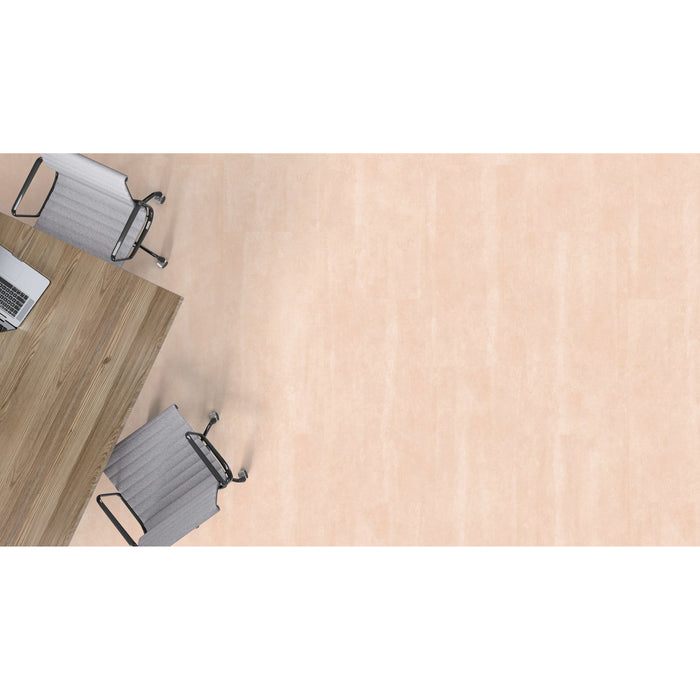 Mohawk - Hot & Heavy II - Chromascope C2113 - 18 in. x 36 in. Luxury Vinyl - 237 Peach Bliss Installed