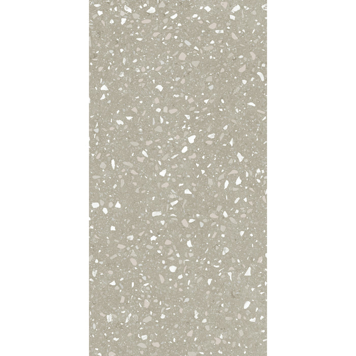 Mohawk - Hot and Heavy II - Terrazzo 2.5 - 18 in. x 36 in. - Luxury Vinyl Tile - Breccia