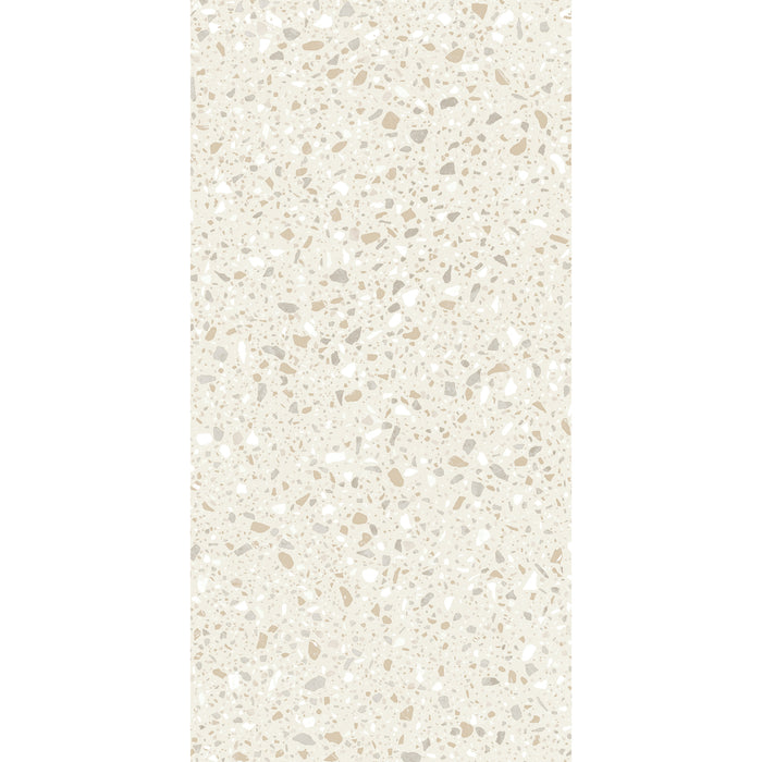 Mohawk - Hot and Heavy II - Terrazzo 2.5 - 18 in. x 36 in. - Luxury Vinyl Tile - Citrine