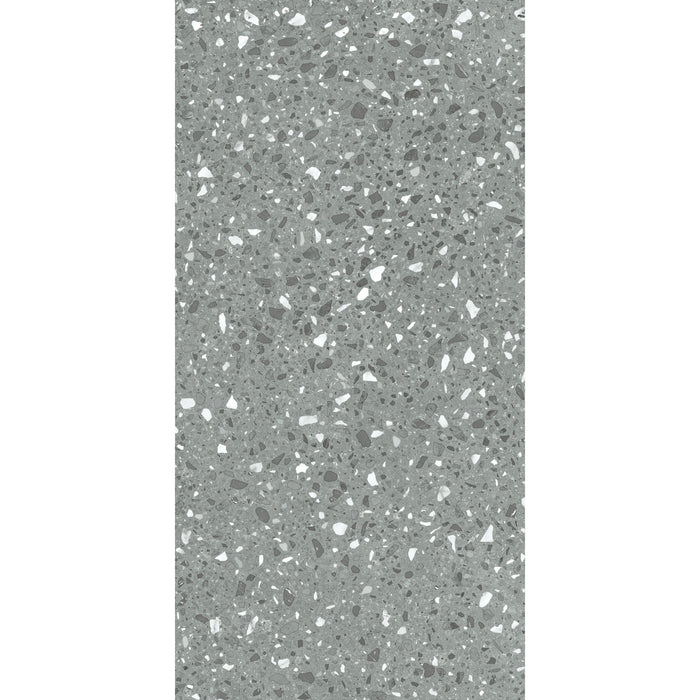 Mohawk - Hot and Heavy II - Terrazzo 2.5 - 18 in. x 36 in. - Luxury Vinyl Tile - Gabbro