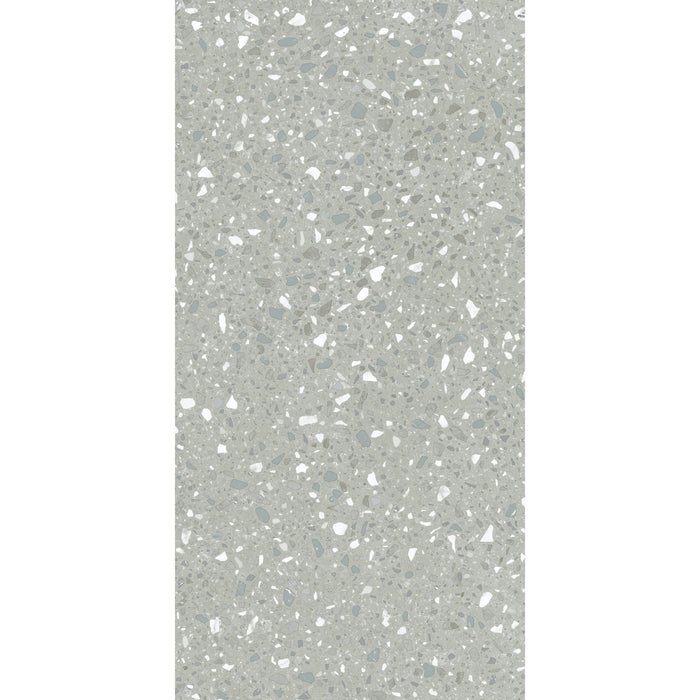 Mohawk - Hot and Heavy II - Terrazzo 2.5 - 18 in. x 36 in. - Luxury Vinyl Tile - Shale