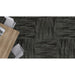 Mohawk - Infinite Impact - 12 in. x 36 in. - Commercial Carpet Tile - Blacken Onyx Installed