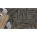 Mohawk - Infinite Impact - 12 in. x 36 in. - Commercial Carpet Tile - Wrought Iron INstalled
