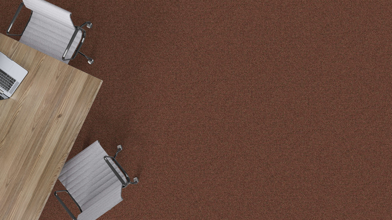 Mohawk - New Basics III BT400 - 24 in. x 24 in. - Commercial Carpet Tile - 374 Terra Clay Installed