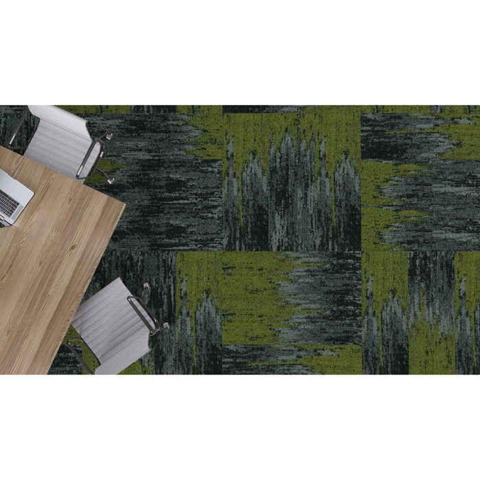 Mohawk Group - Nutopia 2.0 - Urban Passage II GT444 - Commercial Carpet Tile - 956 Green Space Installed