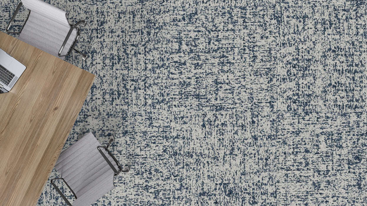 Mohawk - Pathmakers - Concrete Bloom GT363 - 12 in. x 36 in. - Commercial Carpet Tile - Dewdrop Light