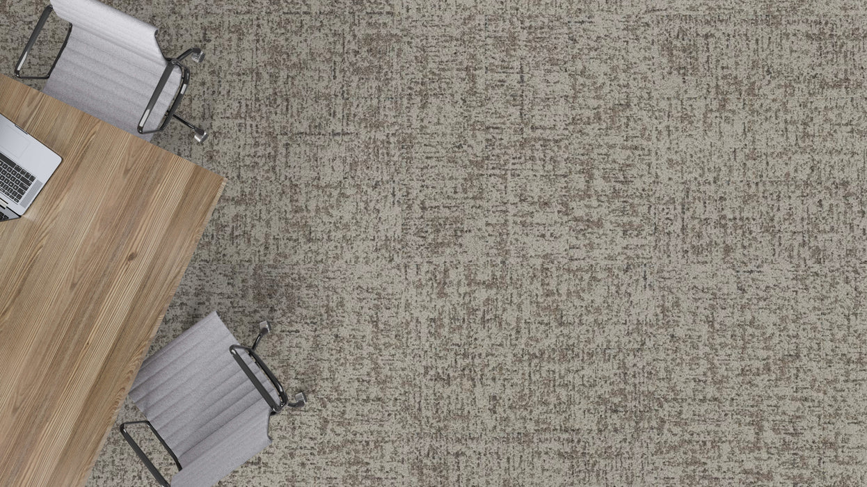Mohawk - Pathmakers - Concrete Bloom GT363 - 12 in. x 36 in. - Commercial Carpet Tile - Wildwood Light Installed
