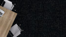Mohawk - Pathmakers - Concrete Bloom GT363 - 12 in. x 36 in. - Commercial Carpet Tile - Nocturnal Gold Installed