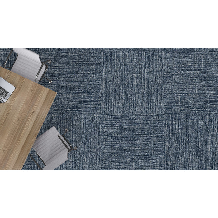 Mohawk - Pathmakers - Gentle Ground GT364 - 12 in. x 36 in. - Commercial Carpet Tile - 565 Breeze Installed