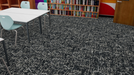 Mohawk - Pathmakers - Pollinator Path - 12 in. x 36 in. - Commercial Carpet Tile - Birdsong Dark Installed
