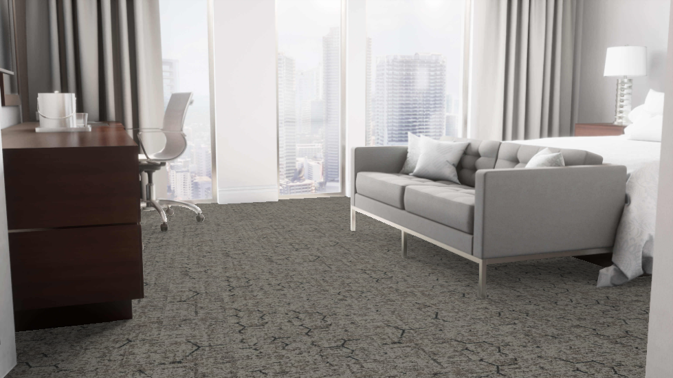 Mohawk - Pathmakers - Pollinator Path - 12 in. x 36 in. - Commercial Carpet Tile - Wildwood Light Installed