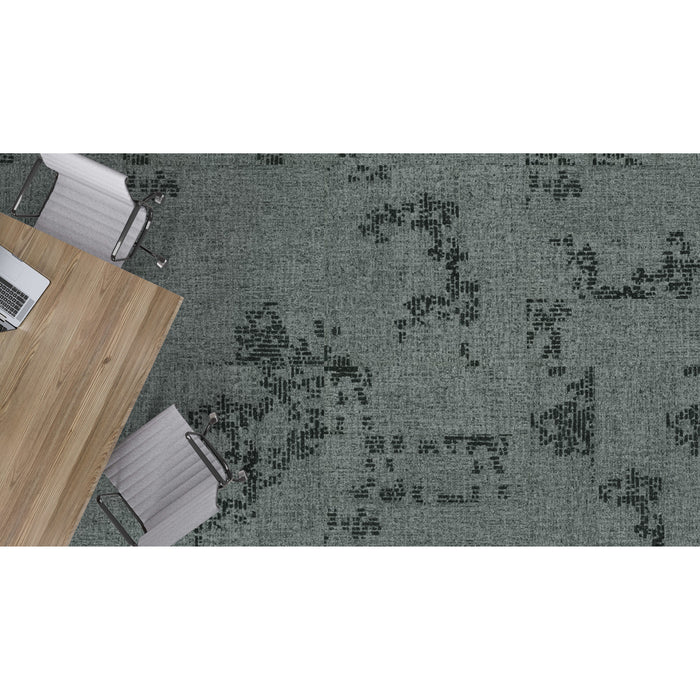 Mohawk - Relaxing Floors - MellowD GT426 - 12 in. x 36 in. - Commercial Carpet Tile - 949 Easy Breezy Installed