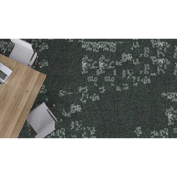 Mohawk - Relaxing Floors - MellowD GT426 - 12 in. x 36 in. - Commercial Carpet Tile - 967 Pause Installed
