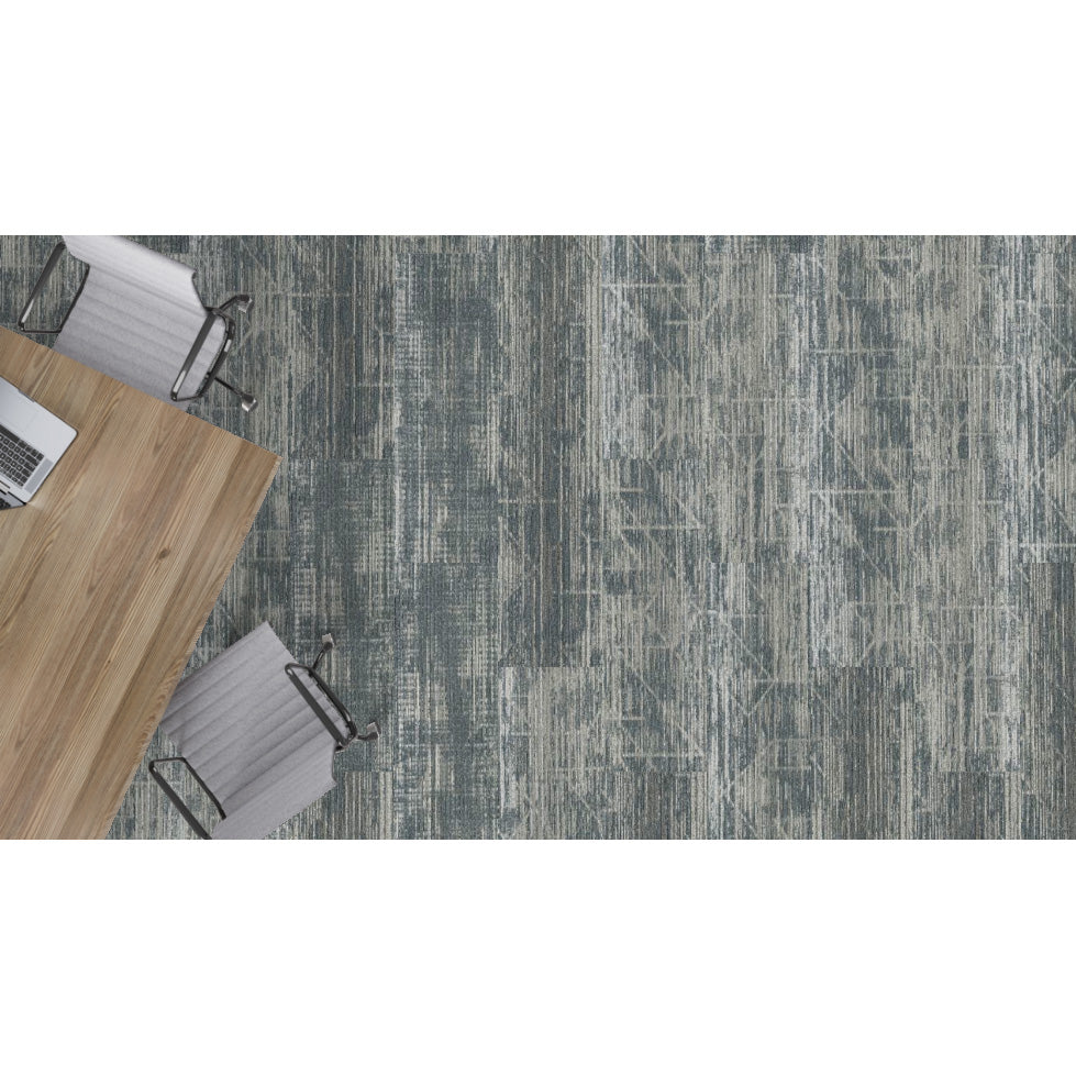 Mohawk - Rewilded Refuge - City Canopy - 12 in. x 36 in. - Commercial Carpet Tile - Beltline Room Scene