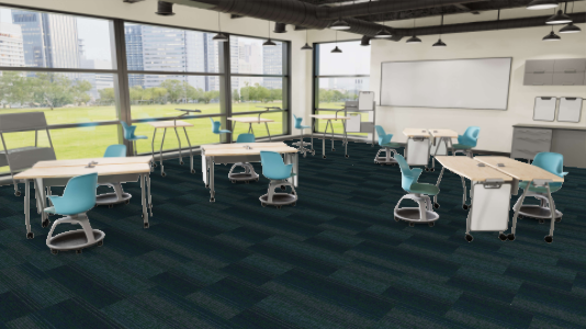 Mohawk - Rise Up - 24 in. x 24 in. - Commercial Carpet Tile - Northview Room