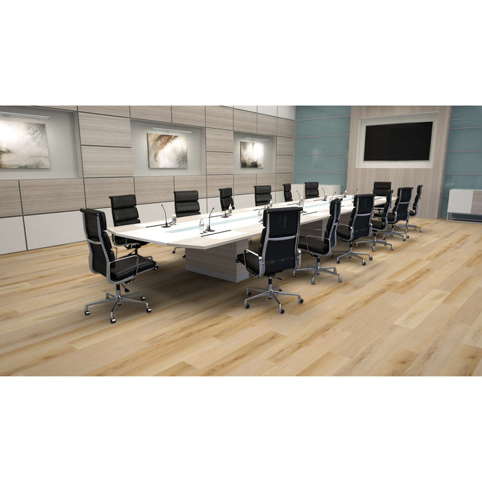 Mohawk - Hot and Heavy II - Secoya 3.0 PVC Free - 7 in. x 48 in. - Resilient Tile - Amber Maple Installed