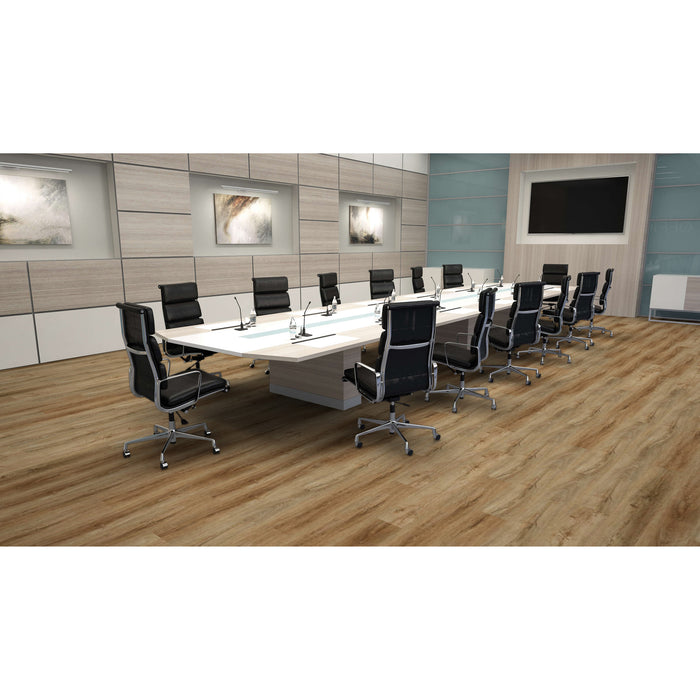 Mohawk - Hot and Heavy II - Secoya 3.0 PVC Free - 7 in. x 48 in. - Resilient Tile - Caramel Oak