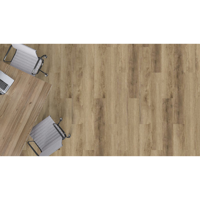 Mohawk - Hot and Heavy II - Secoya 3.0 PVC Free - 7 in. x 48 in. - Resilient Tile - Hazelnut Oak Installed