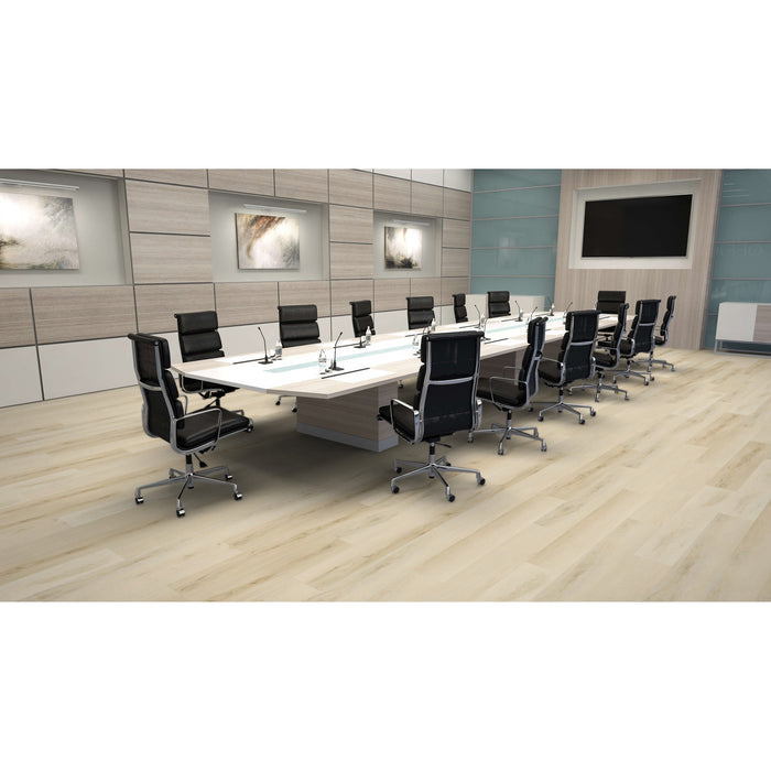 Mohawk - Hot and Heavy II - Secoya 3.0 PVC Free - 7 in. x 48 in. - Resilient Tile - Honey Maple Installed