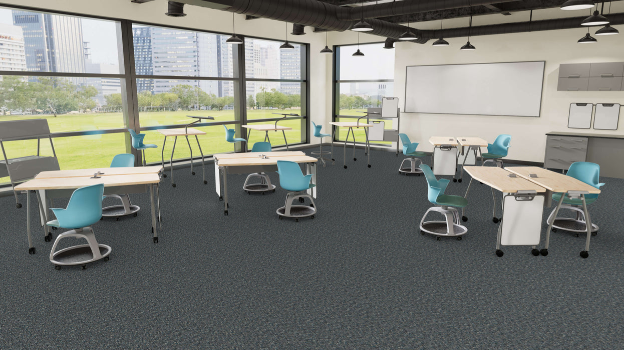 Mohawk - Shape & Flow - Flux Foundation - Commercial Carpet Tile - Channel Installed