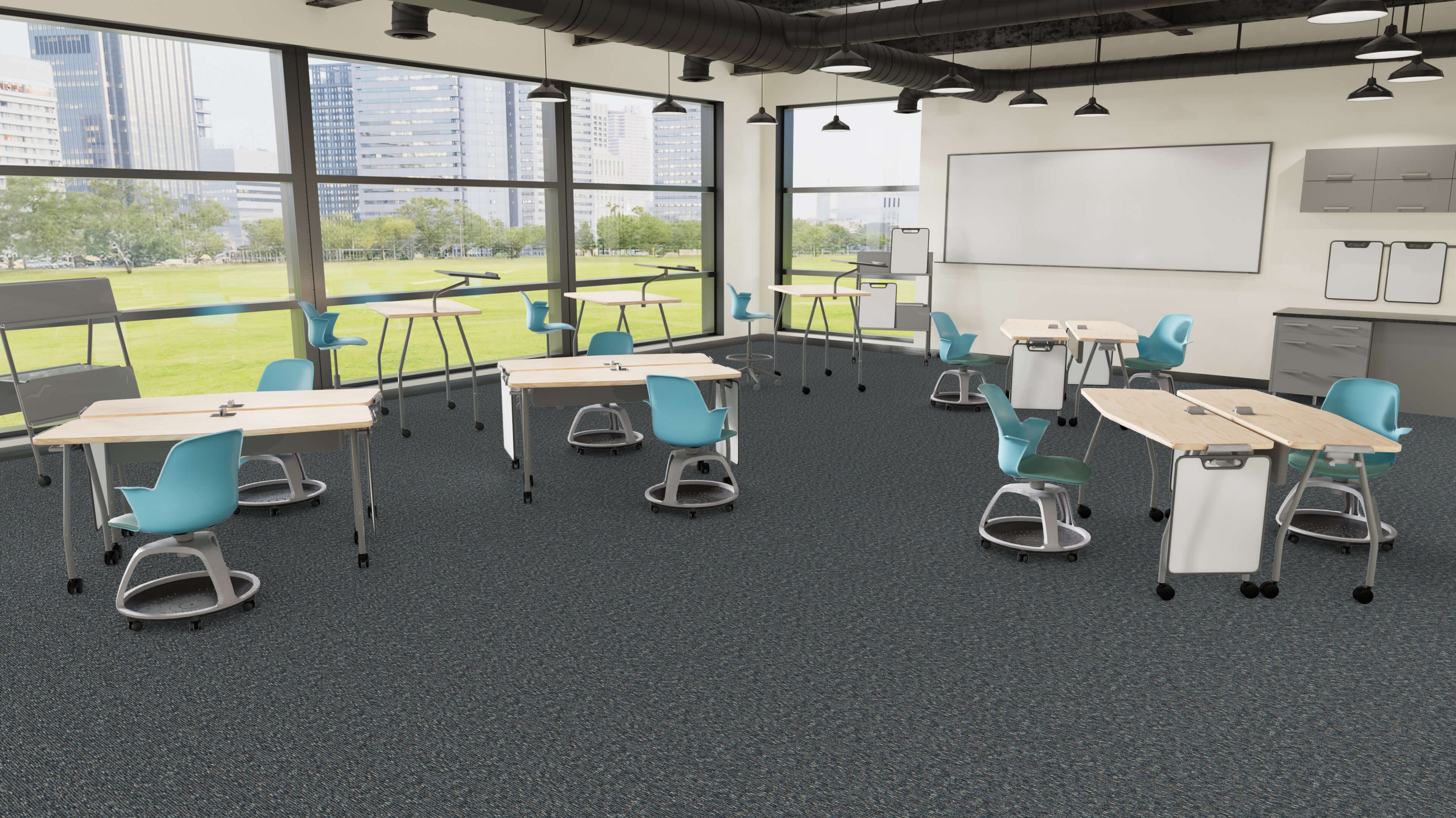 Mohawk - Shape & Flow - Flux Foundation - Commercial Carpet Tile - Cha ...
