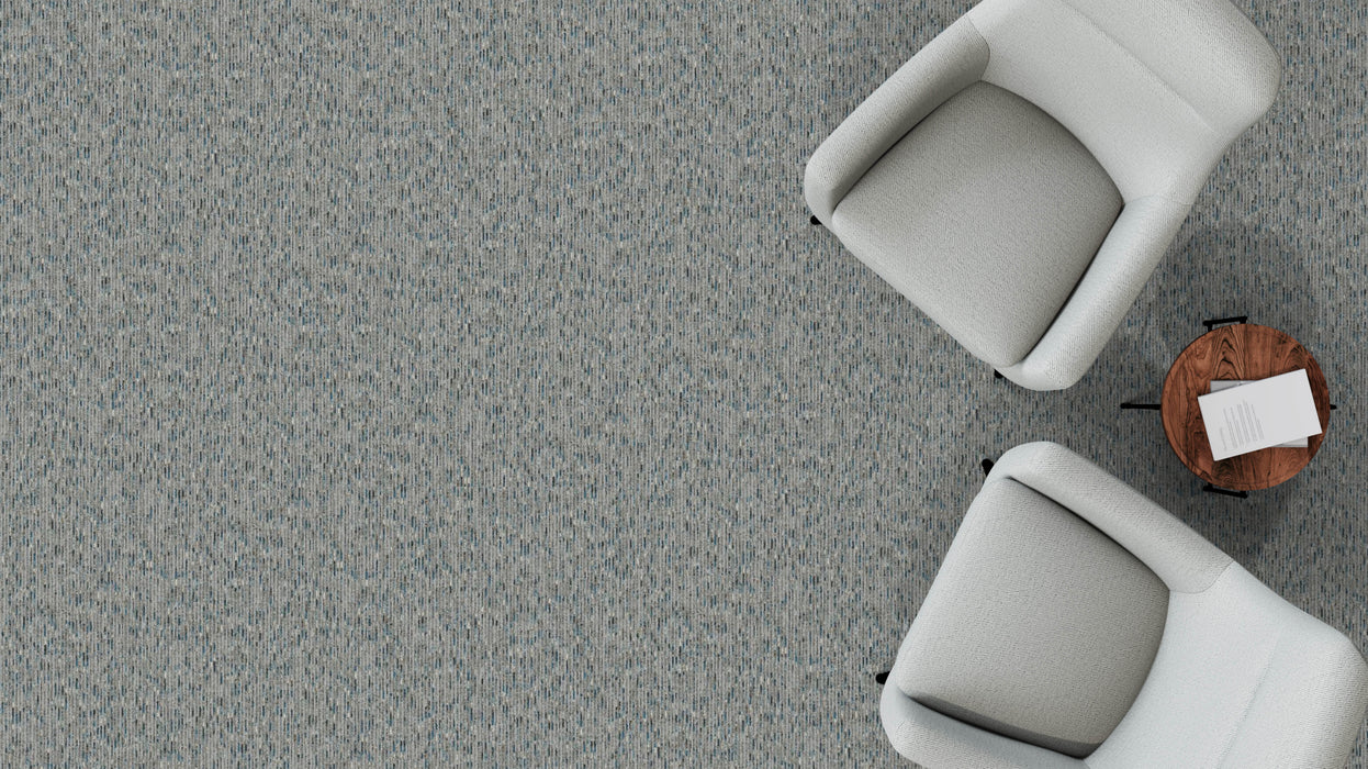 Mohawk - Shape & Flow - Flux Foundation - Commercial Carpet Tile - Outfall Installed