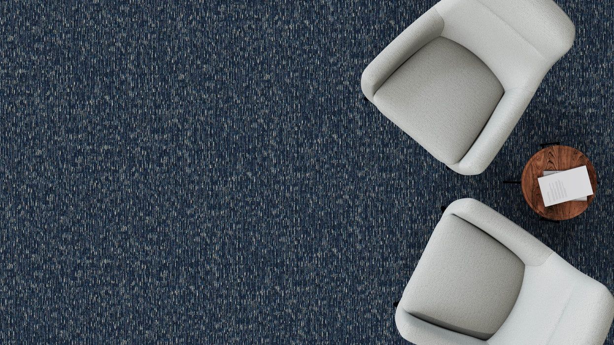 Mohawk - Shape & Flow - Flux Foundation - Commercial Carpet Tile - Rift Installed