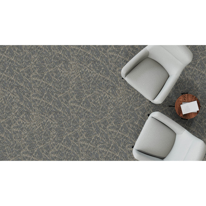 Mohawk Group - Shape & Flow - Flux Play BT584 - Commercial Carpet Tile - 957 Levi Installed