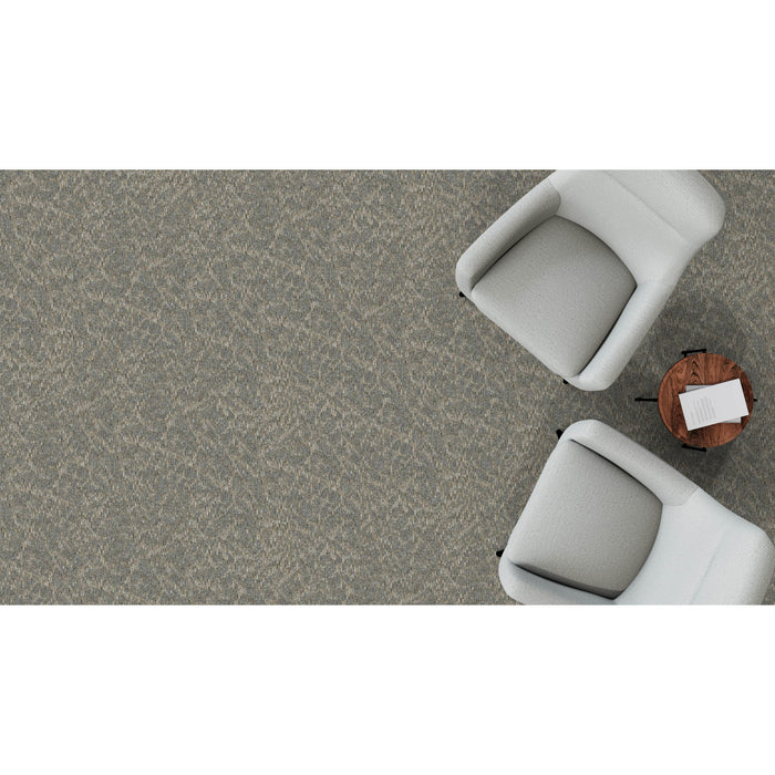Mohawk Group - Shape & Flow - Flux Play BT584 - Commercial Carpet Tile - 958 Sediment Installed