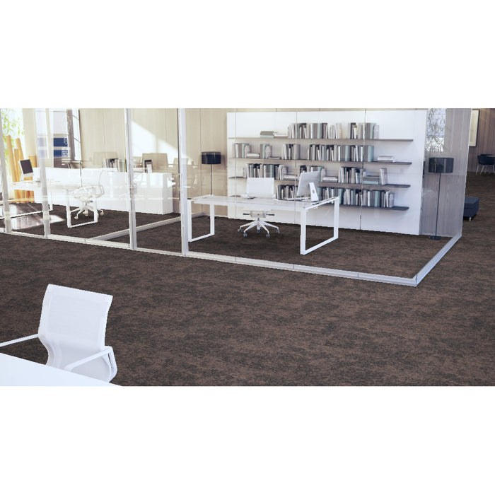 Mohawk - Shape Theory - Cartesian Plane - 24 in. x 24 in. - Commercial Carpet Tile - Sunset Sequences Room scene