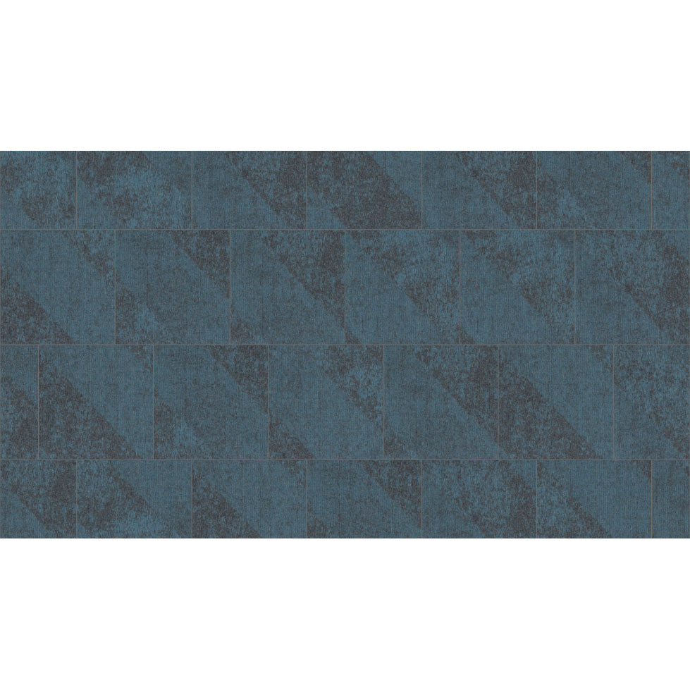 Mohawk - Shape Theory - Corresponding Angle - 24 in. x 24 in. - Commercial Carpet Tile - Aqua Apex Installed