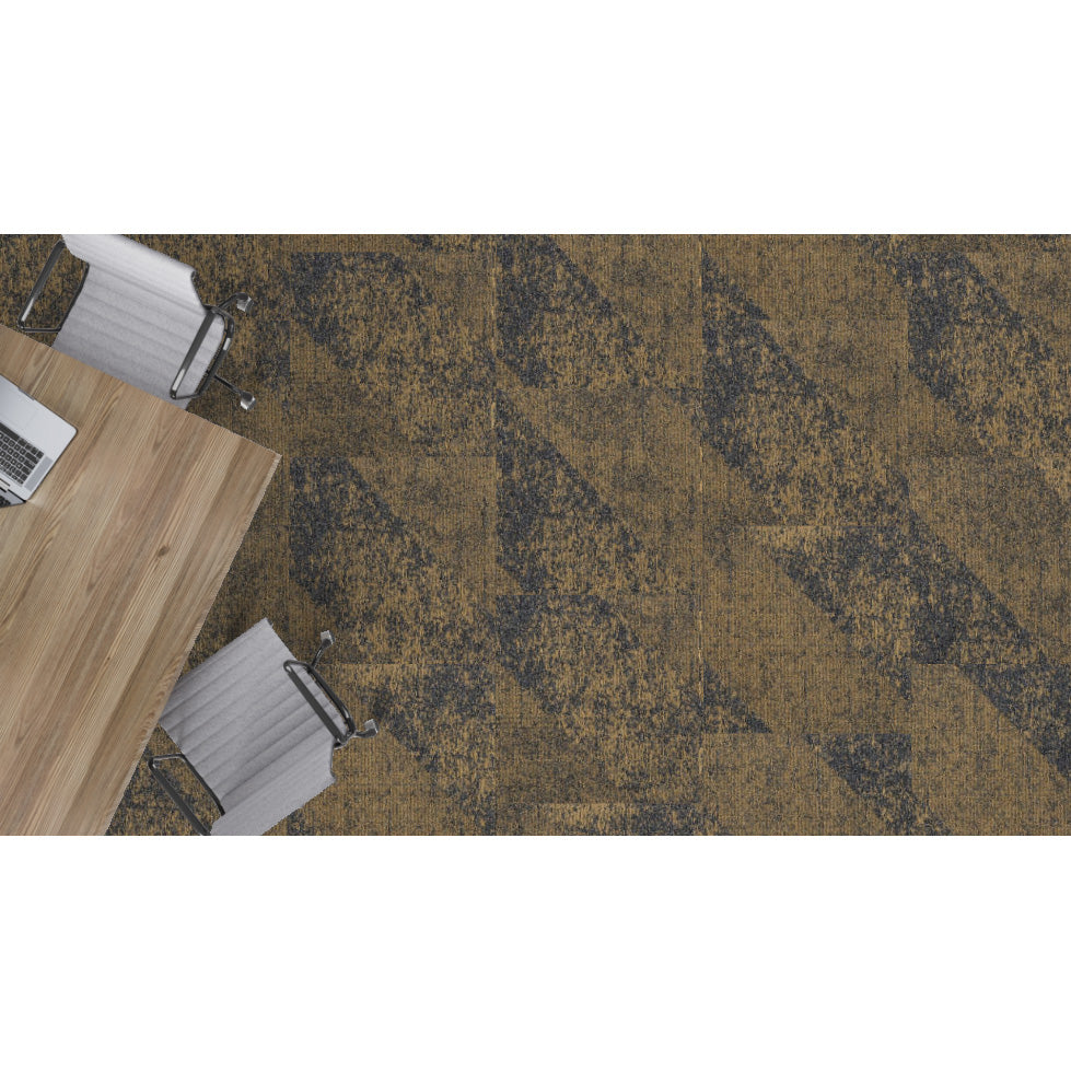 Mohawk - Shape Theory - Corresponding Angle - 24 in. x 24 in. - Commercial Carpet Tile - Golden Ratio Room Scene