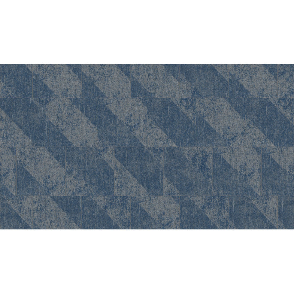 Mohawk - Shape Theory - Corresponding Angle - 24 in. x 24 in. - Commercial Carpet Tile - Infinity Indigo Installed